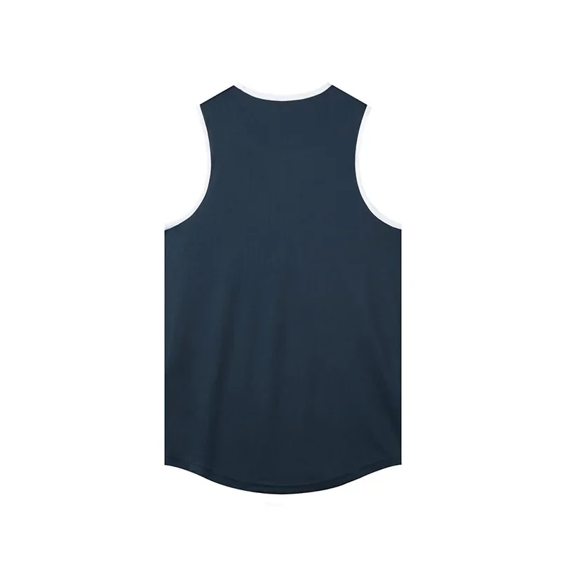 American Vest Shooting Uniform T-shirt Men Summer Basketball Training Sports Running Sleeveless Trendy Round Neck Waistcoat