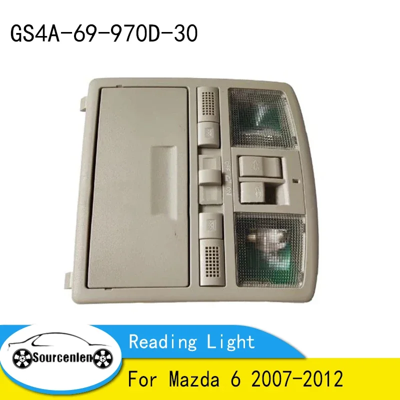 

Car Interior Upper Lamp Console For Mazda 6 2007-2012 Reading Light with Sunroof Switch GS4A-69-970D-30