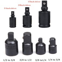 7pcs Swivel Knuckle Joint Air Im-pact Wobble Retractable Socket Adapter For Pneumatic Wrench Tool 1/2 3/8 1/4inch ﻿