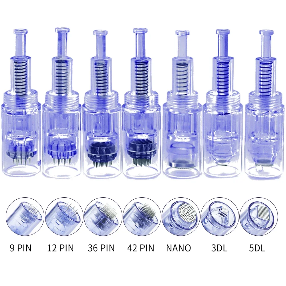 Dr.imp Pen Bayonet Micro illac Cartridge, Microneedles Replacement Horizon Derma Tool, MTS Facial, 9, 100, 42 Pin CharacterMicroneedles, 12/36 Pcs, 50 Pcs, 10Pcs