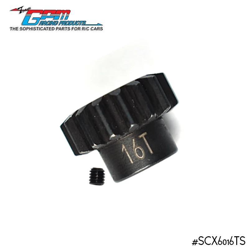 GPM koolstofstalen motor tandwiel 11T/12T/13T/14T/15T/16T/17T voor AXIAL 1/6 SCX6 Jeep Jlu Wrangler, TRAXXAS 1/8 Sledge.