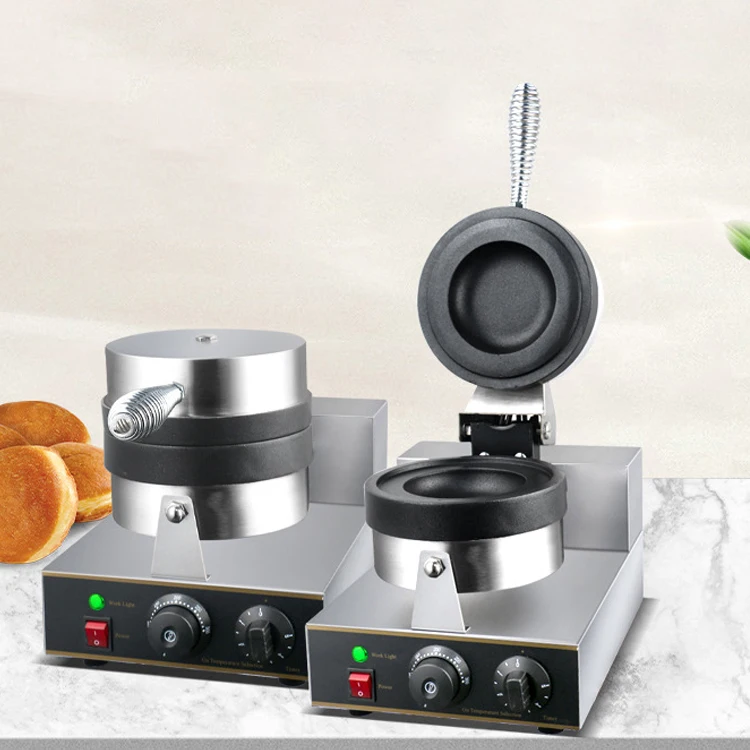 

Mini Commercial UFO Burger Press Machine Dual Use Hamburger Ice Cream Waffle Maker