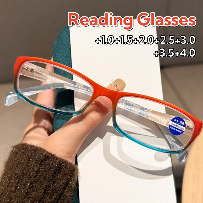 

Classic Business Square Frame Presbyopia Glasses Unisex Blue Light Blocking Ultra Light Comfortable Eyeglasses +1.0 To +4.0