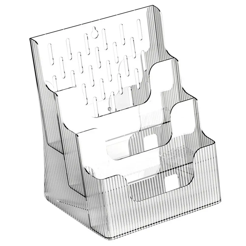 clear-desktop-file-holder-organizer-multiple-tier-sloping-transparent-pet-document-magazine-storage-book-office