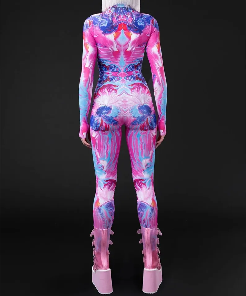 Unisex Steampunk 3D-Digitaldruck Halloween-Party Rollenspiel-Jumpsuit Damen Herren Cosplay-Kostüm Karneval Feiertags-Bodysuit – Detail 20
