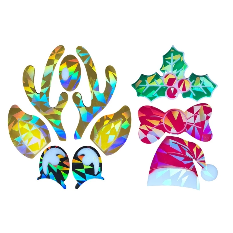 E1PE 2 PCSアロマセラピー石膏エルククリスマスハットオーナメントペンダントシリコン型