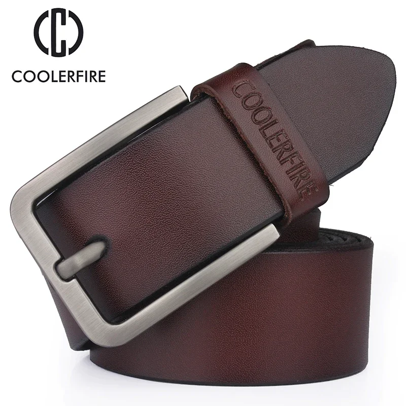 Men\'s Belt Genuine Leather Luxury Designer Vintage Pin Buckle for Jeans Trouser Belts Men Luxury Strap Male Belts Waistband Belt