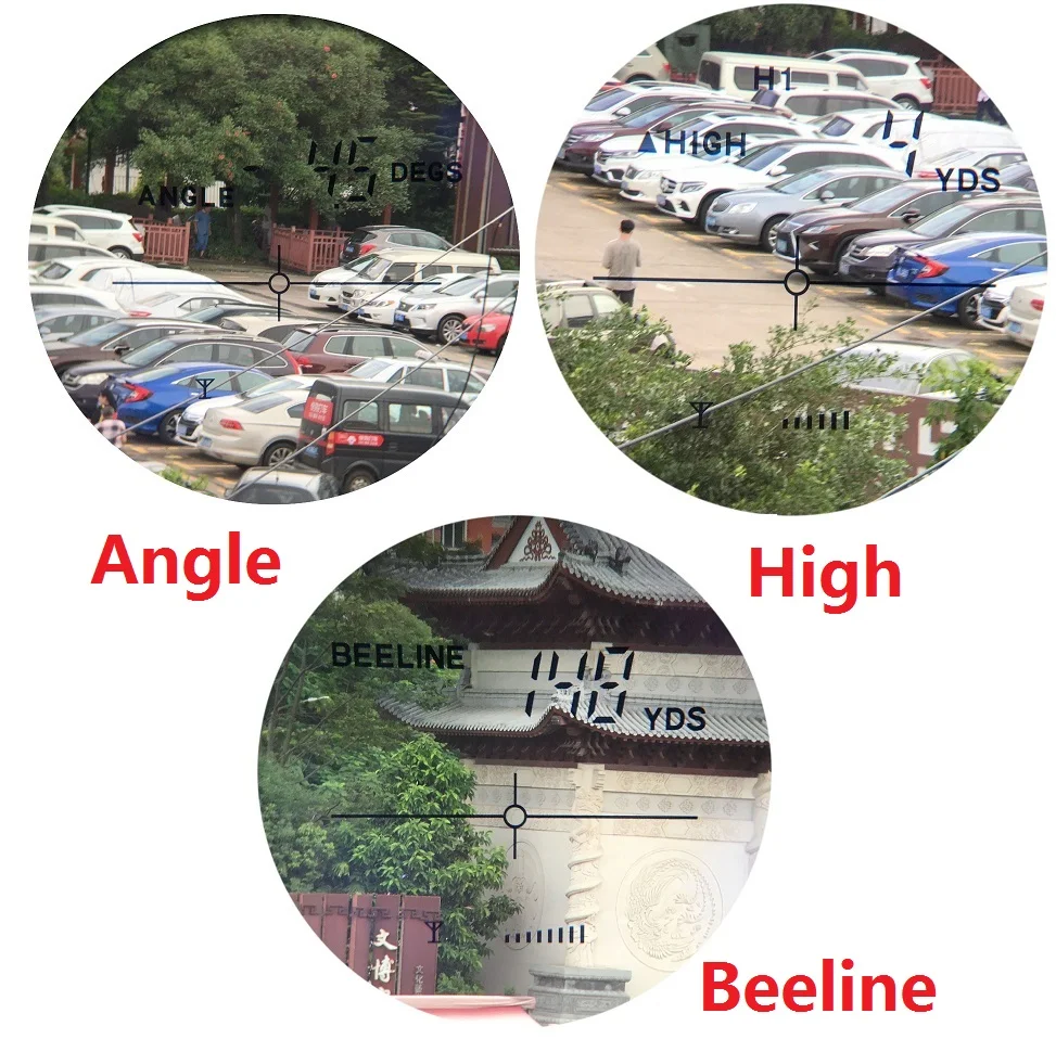 Visionking عالية الدقة 6x25 الليزر Rangefinder قياس زاوية الارتفاع 600 متر مسافة الغولف 7 °   ميدان هانت بوف أحادي العين