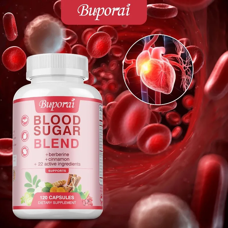 Blood Sugar Blend - Balance Blood Pressure, Healthy Cholesterol, Improves Circulation, Supports Heart and Cardiovascular Health
