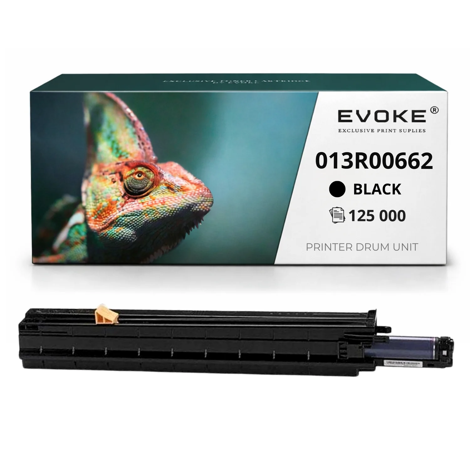 Evoke Compatibele Trommel voor Xerox 013R00662 Zwart 125000 Pagina's Wc 7545/7556/8055/8035