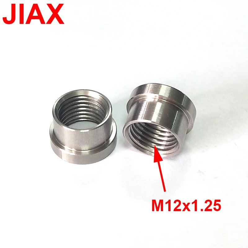

O2 Oxygen Sensor M12 x 1.25 Stainless Steel 304 Female Threaded Stepped Weld Bung Metric Mounting Boss