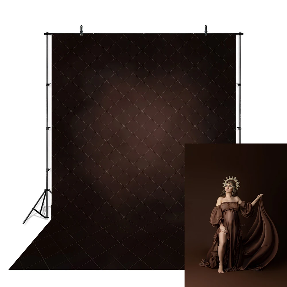 Retro Dark Brown Backdrops Abstract Solid Texture Props Child Newborn Photography Adult Decors Kids Backgrounds Photo Studio