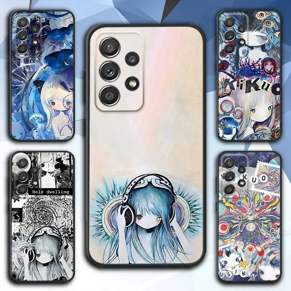 

Music K-Kikuo Anime Japan Phone Case For Samsung S 25,24,23,22,30,21,10,9,Ultra,Plus,Lite,FE,4,5 G Soft Black Case