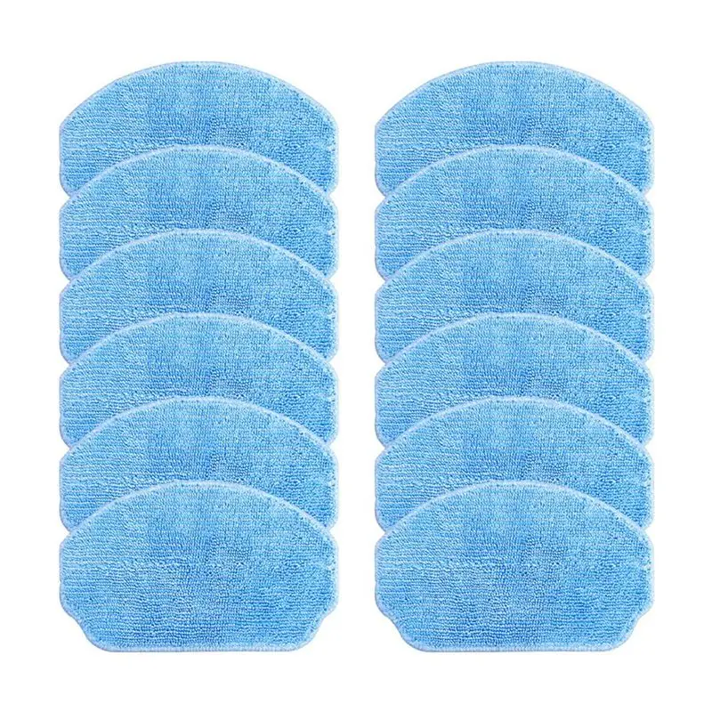 B84B-12PCS Compatible For Midea VCR04W Mop Cloths Rag Robot Vacuum Cleaner Accessories Parts