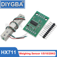 HX711 AD Module 1KG 5KG 10KG 20KG Load Cell Weight Sensor Electronic Scale Aluminum Alloy Weighing Pressure Sensor Module