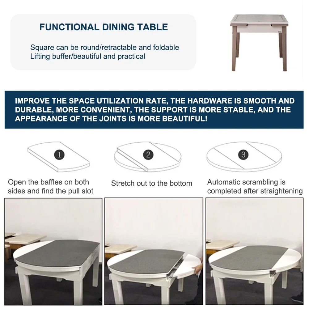 

Cabinet Style Tray Hardware Rail Scalable Square Shaped Dual Purpose Hidden Small Sized Dining Table Accessory Lift Rail