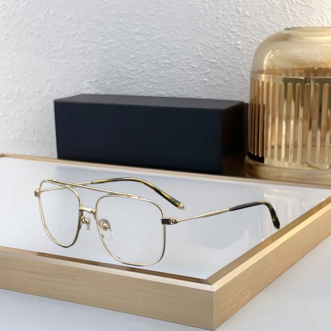 

Optical Fashion Pilot Glasses Frame Titanium Luxury High Quality Men's and Women's Retro Square Multifocal Prescription Glasses