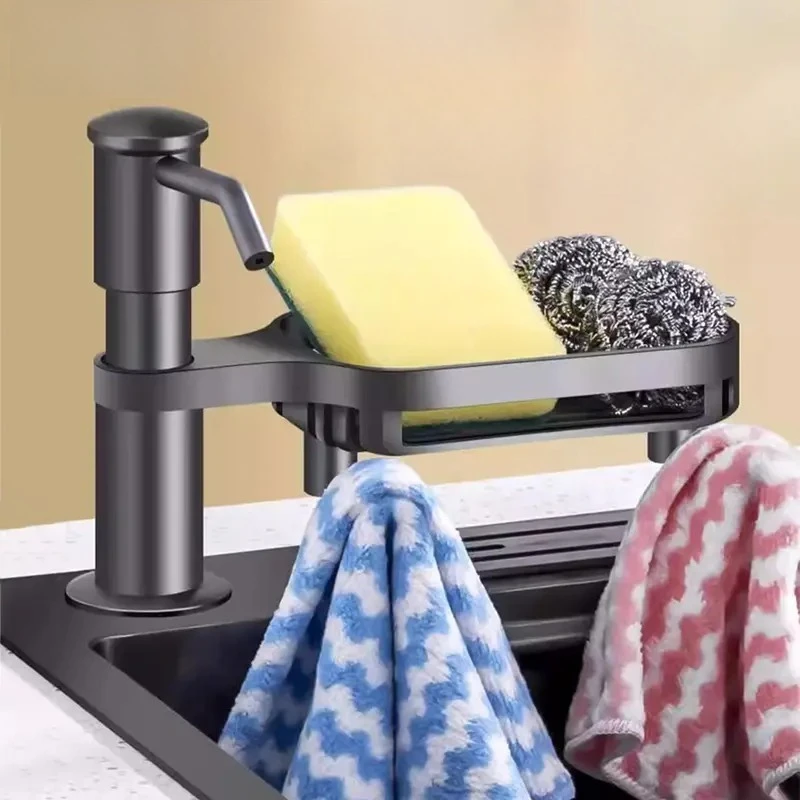 

Sink Soap Dispenser Built-in Design Liquid Bottle. Soap Hydraulic Dispenser for Kitchen Household Kitchen Sink Soap Dispenser