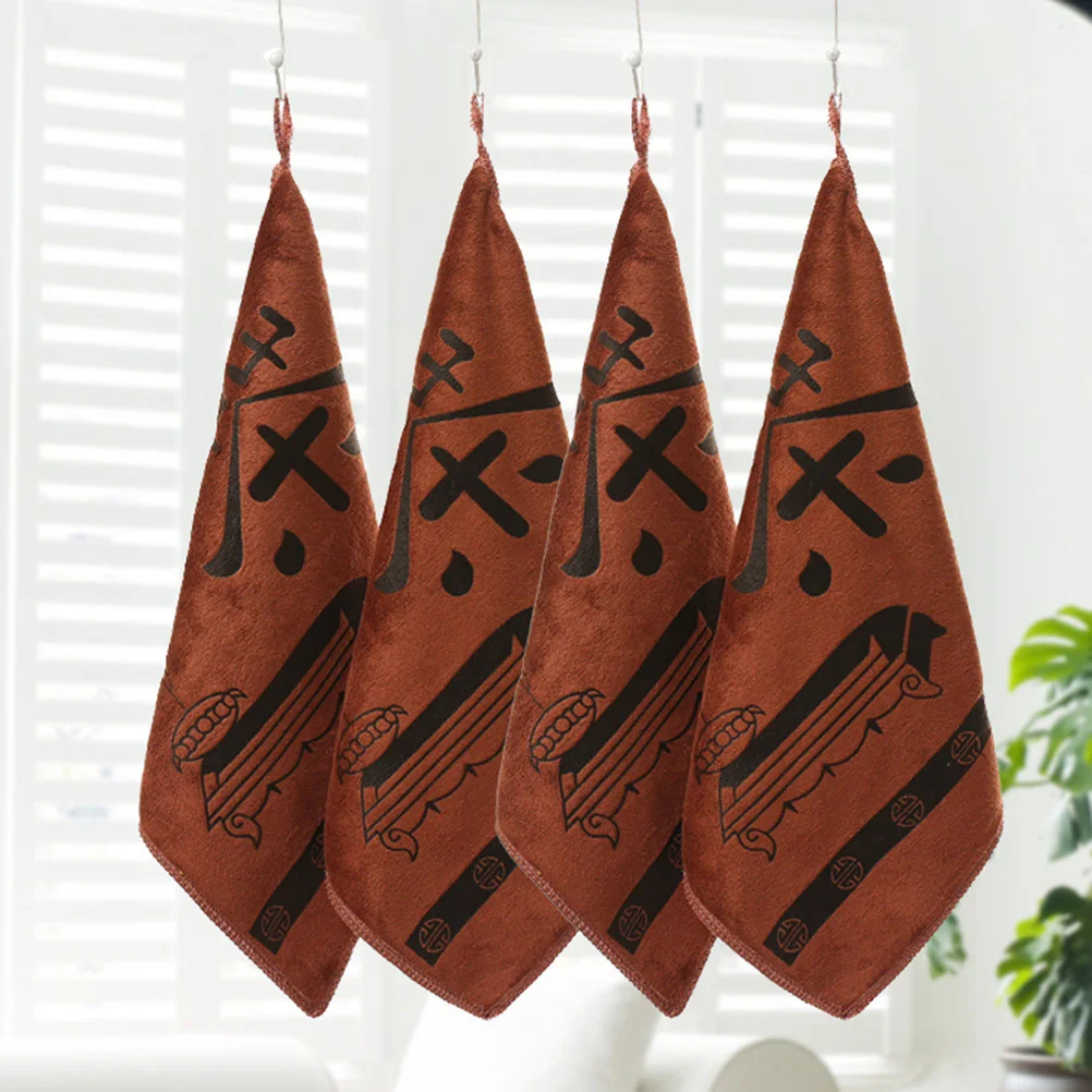 

Microfiber Kitchen Towels Ultra Absorbent Quick Drying Printed Tea Dish Cloth For Home Hotel Restaurant Use