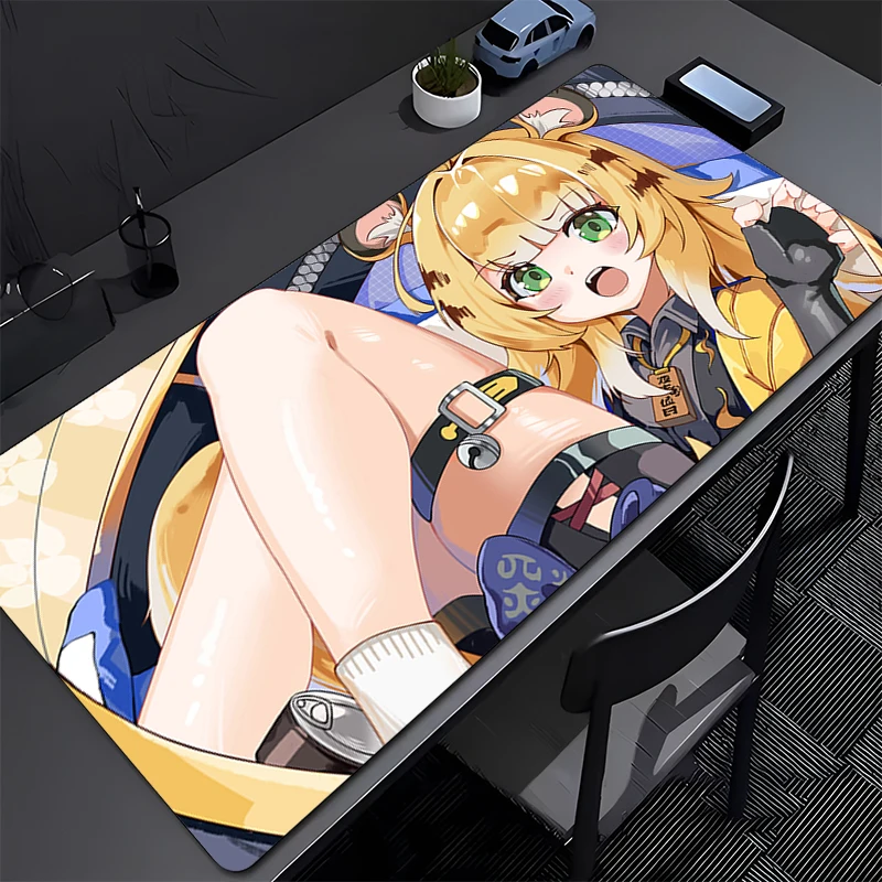

ZZZ Mouse Pad Office PC Kawaii Gaming Zenless Zone Zero Mousepad Anime Girl Ju Fufu Extended Desk Mat Laptop Gamer Keyboard Pad