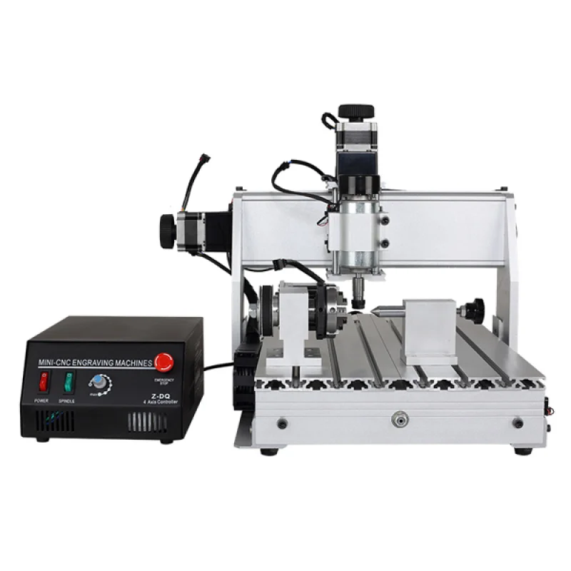 China Hot sales machines 3040 4 Axis cutting CNC metal milling router engraving machine 500w water cooled spindle