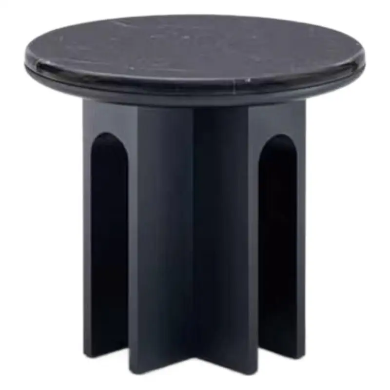 

High-end light luxury bedside tables, hotel furniture, solid wood coffee table granite