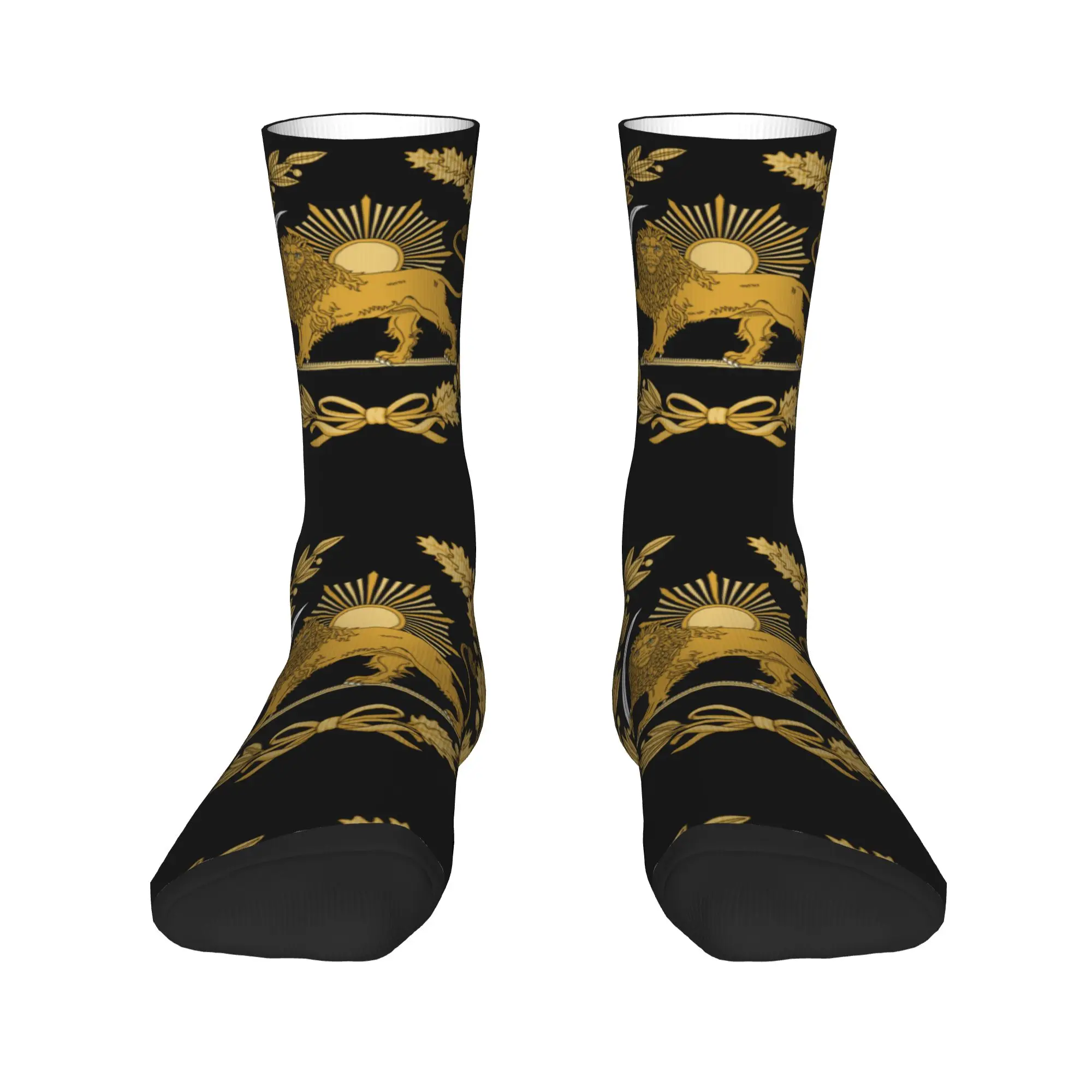 

Cute Printing Emblem of Persia Iran Iranian Flag Socks for Men Women Stretchy Summer Autumn Winter Crew Socks