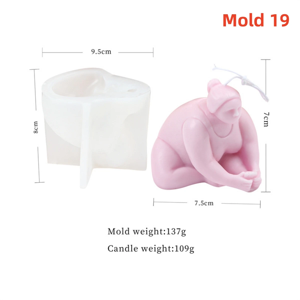 3D Lady Body Kaars Schimmel Yoga Pose Zeep Geurende Gips Epoxyhars Maken Mold DIY Home Decoratie Handgemaakte Geschenken