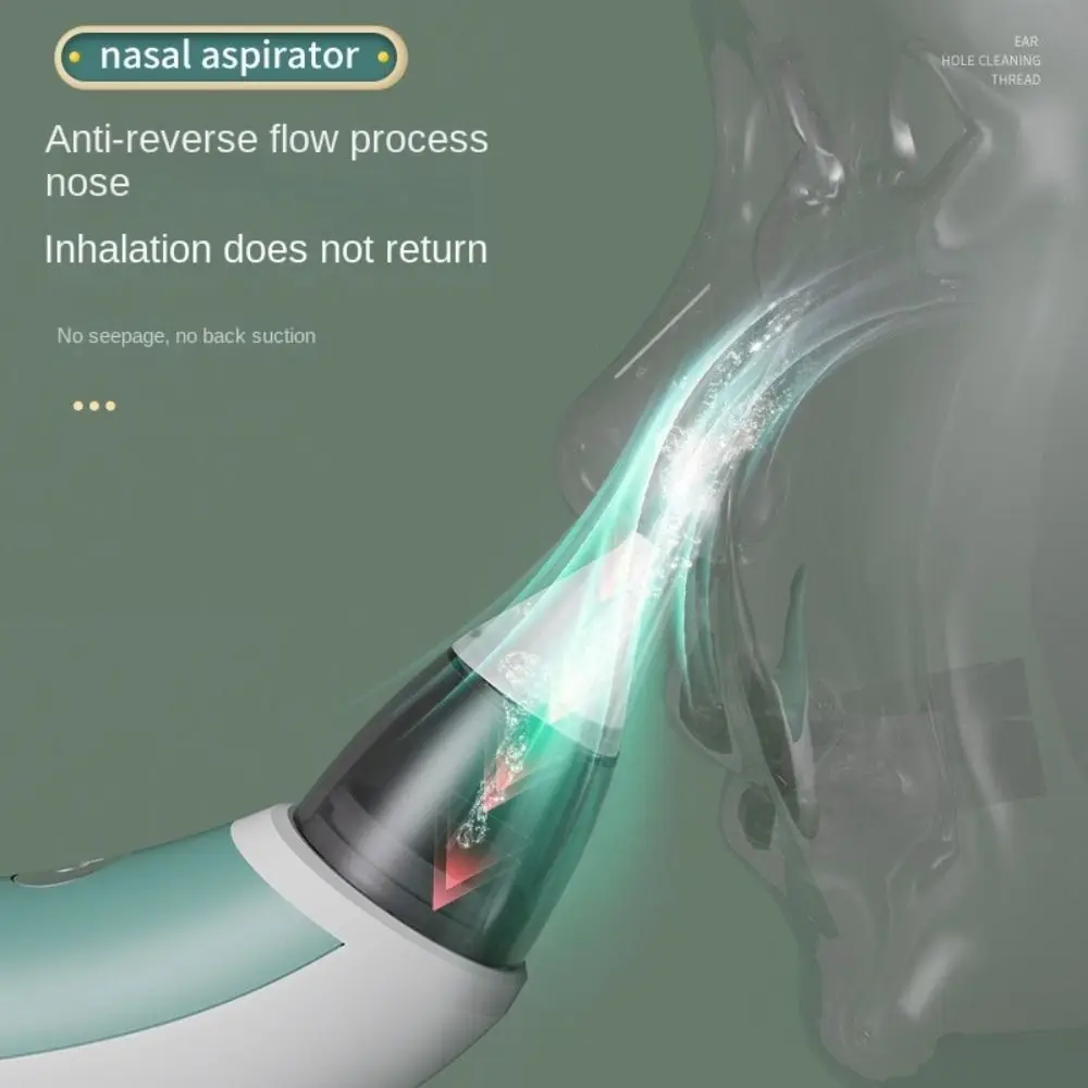 

Электрический детский назальный аспиратор, безопасный бесшумный детский назальный ингалятор, зарядка через USB, засіб для очистки носа от ринита