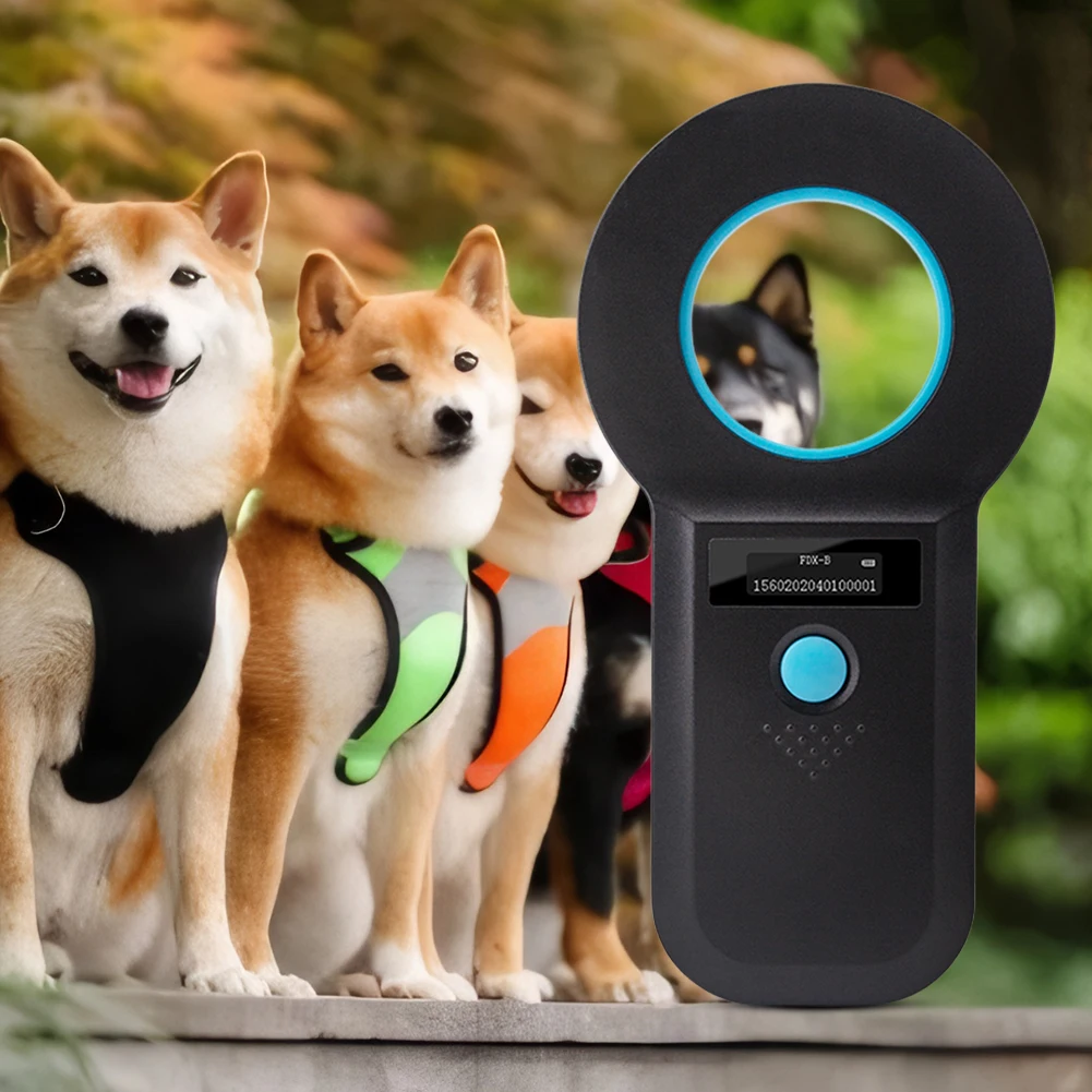 Handheld Pet Microchip Scanner Reader EMID FDX-B(ISO11784/85) Pet Chip ID Scanner Animal Chip Scanner for Animal/Pet/Dog/Cat/Pig