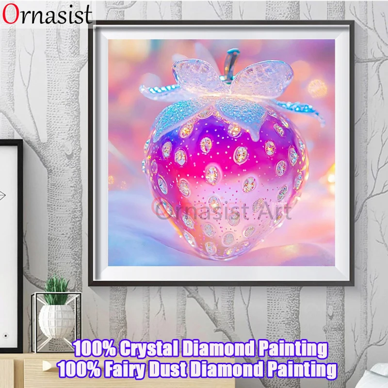 

Full Crystal Diamond Mosaic Cake Kit DIY Diamond Painting Cross Stitch Dessert Diamond Embroidery Food Fairy Dust Art Home Decor