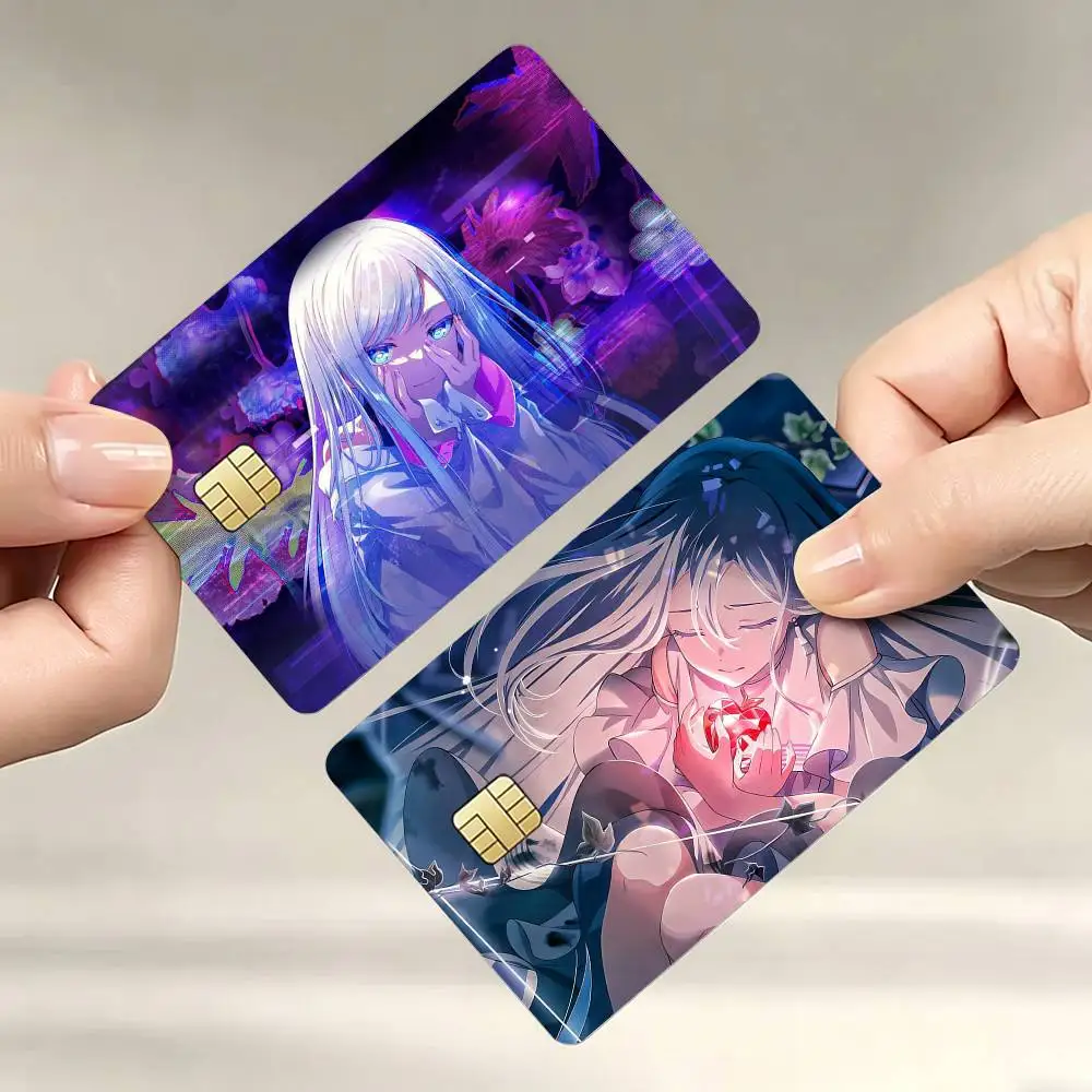 P-Project S-SEKAI Kanade Yoisaki Decorative Waterproof Film Skin Cover Credit Card Stickers Debit Front Bank Bus Pass