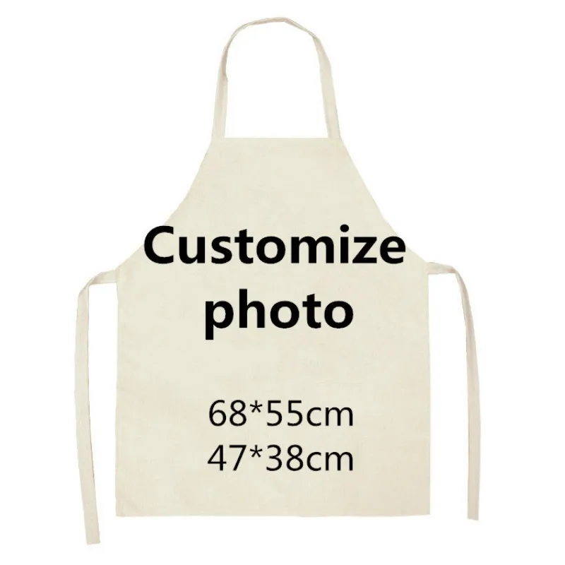 1Pcs Men Women Dog Printed Sleeveless Kitchen Hogar Pinafore Home Cleaning Tools 2 Size 68x55cm/47x38cm Aprons Tablier Cuisine