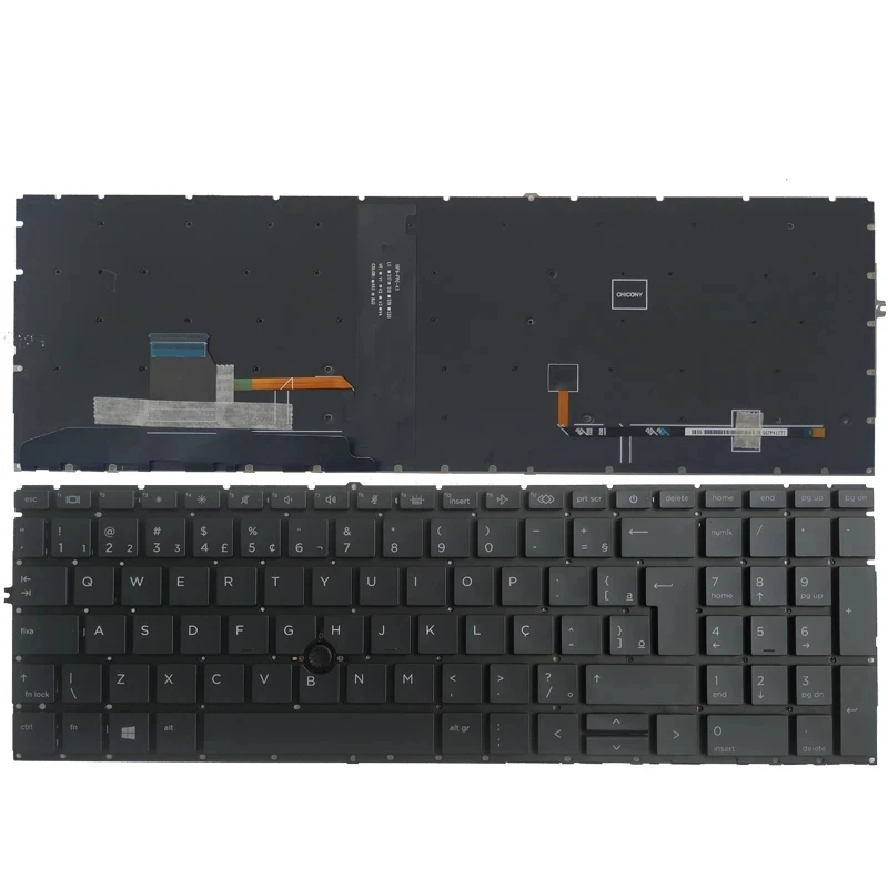 

Brazil/Nordic New Laptop Keyboard for HP EliteBook 850 G7 855 G7 855 G8 with Backlight BR/NE Layout