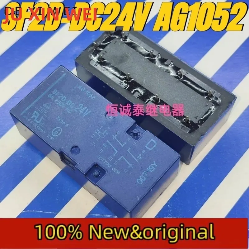 （Brand New Original）1pcs/lot 100% original genuine relay:SF2D-DC24V AG1052 10pins 6A safety relay