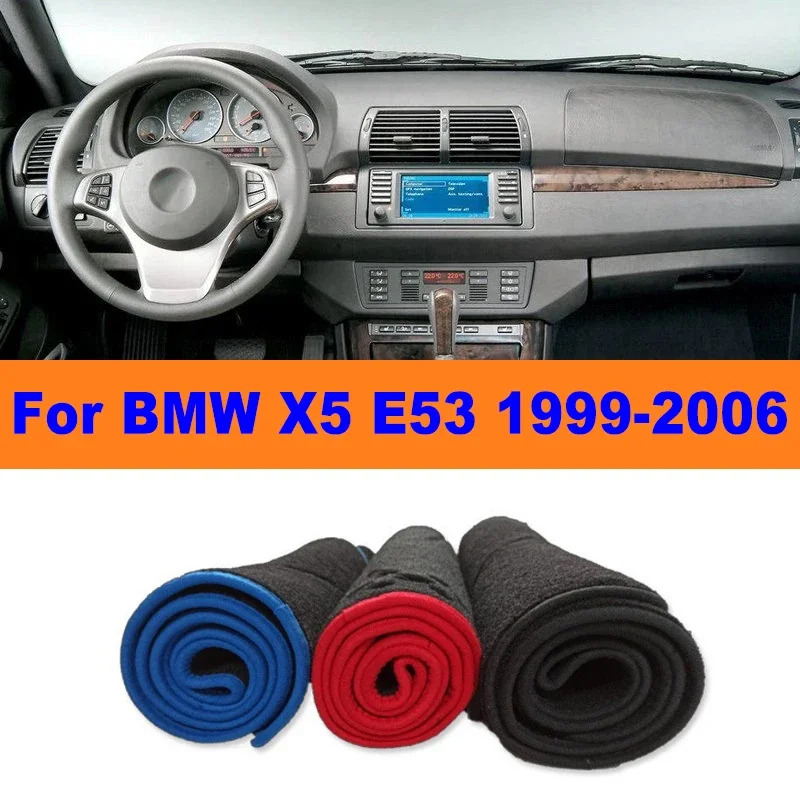 

Anti-Glare Dashboard Cover Dash Mat Non-Slip Sun Shade Pad Interior Protector For BMW X5 E53 1999-2006 2000 2001 Car Accessories