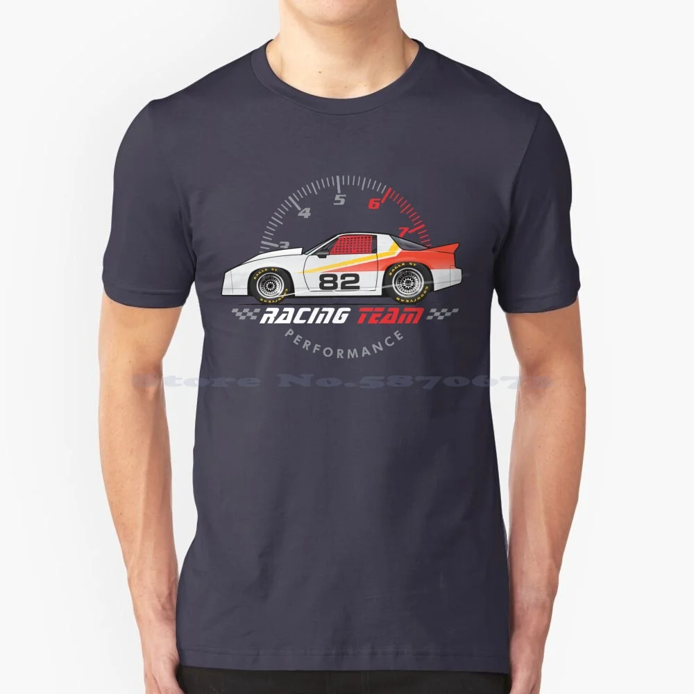 Racing 82 T Shirt 100% Cotton Tee 1982 Firebird Transam Trans Am 400 Special Edition Se 350 V8 Formula Sport Coupe 2 Door