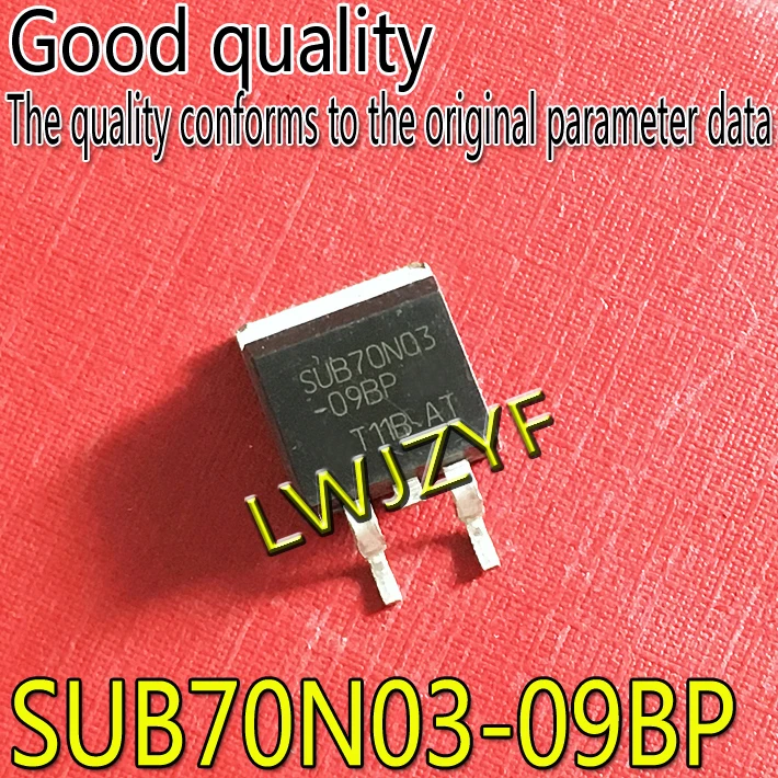 SUB70N03-09P TO-263 MOSFET, transporte rápido, novo, 5 pcs