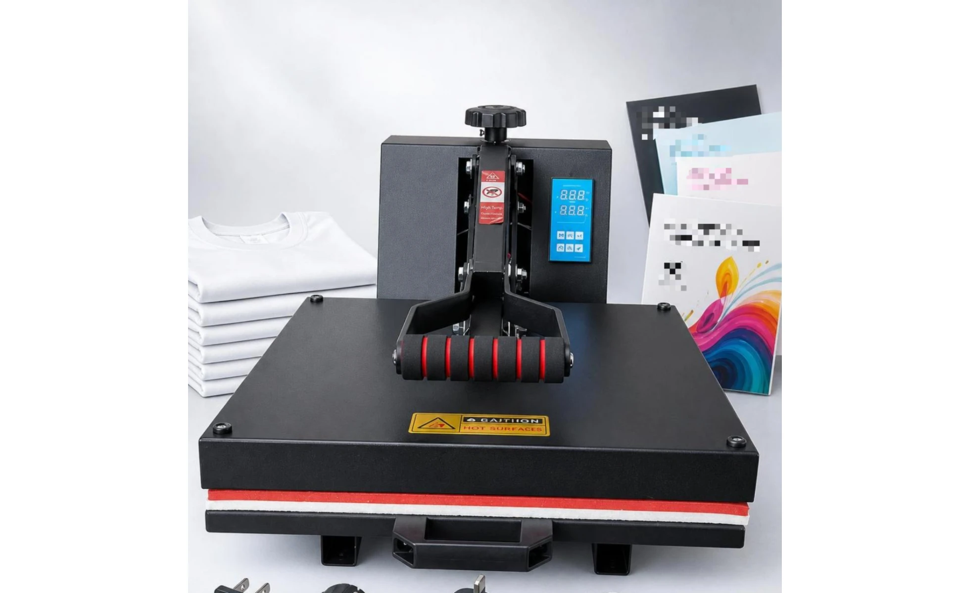 Heat Press Machine Pressure Adjustment Knob T Shirt Heat Press Craft Equipment Metal Frame Large Surface