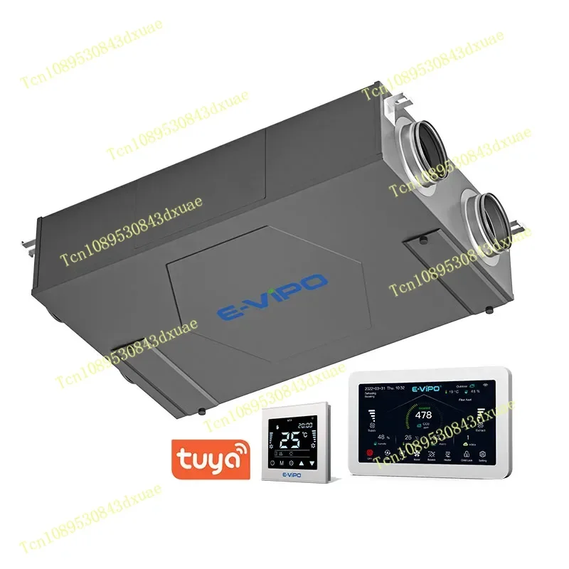 E-VIPO Hvac System Parts Ceiling ERV Heat Recovery Ventilator HRV Heat Recovery Ventilation System Air Recuperator ExchanagerNEW