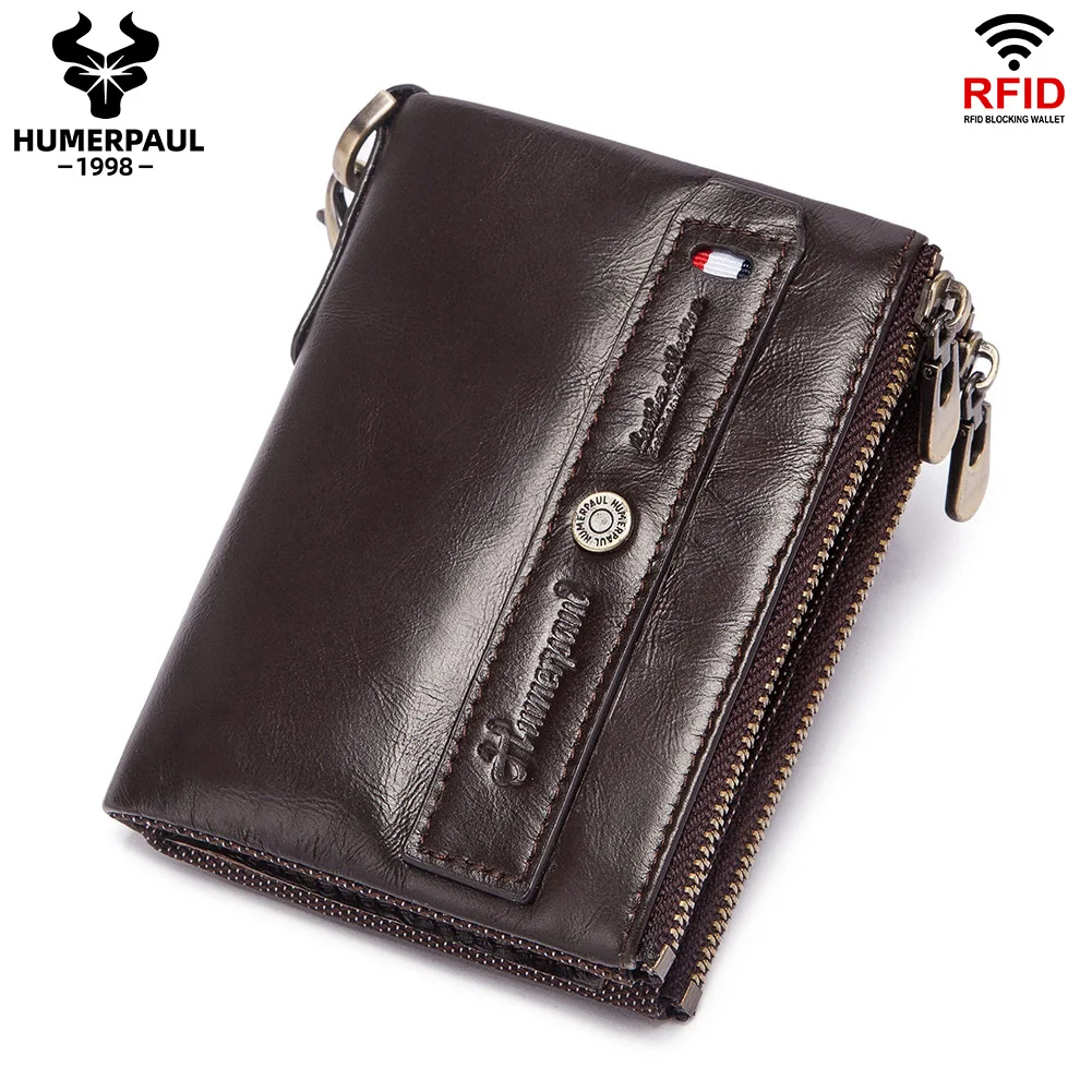 

Men's coin purse, solid color, multi-card slot card, including chain, easy to carry, large-capacity, multi-function coin purse