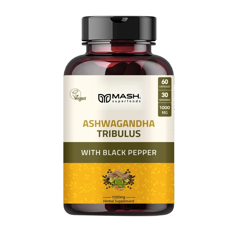 

Высококачественные капсулы Tribulus Terrestris — в сочетании с южноафриканскими пьяными баклажанами, женьшенем и капсулами маки-60