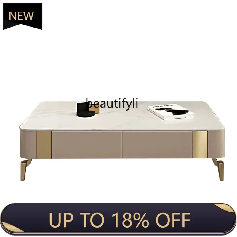 

P178 K18 Italian-Style Light Luxury TV Cabinet and Tea Table Combination Simple Modern Living Room Wall Hanging TV Stand Small A
