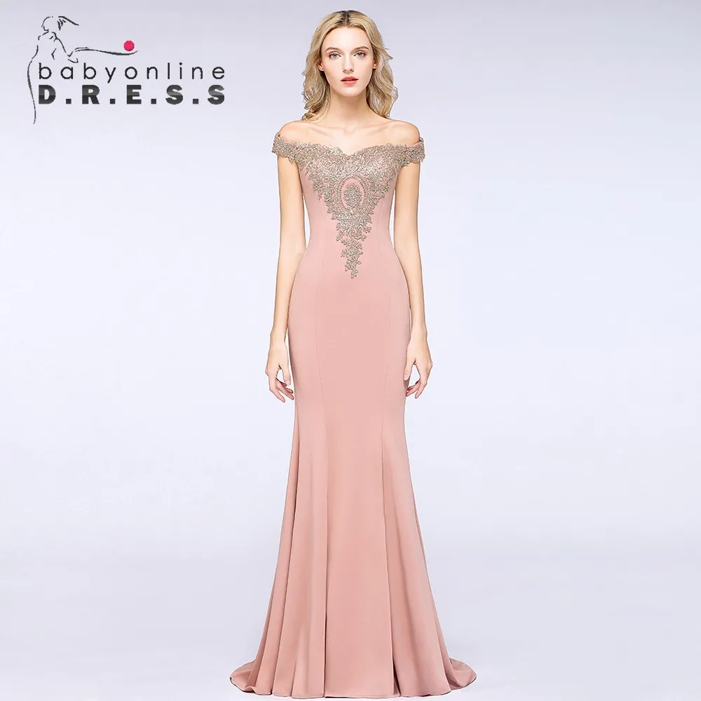 

BABYONLINE Stunning Bridesmaid Dress Gold Aqqilies Lace Embellishments Sweetheart Bodice Fitted Floor Length Back Zipper Closure