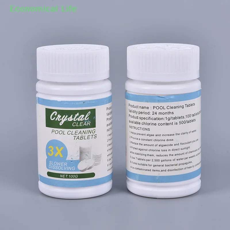 100 шт. таблетки для чистки бассейна эффективно очищают воду кристально прозрачные средства для чистки бассейна
