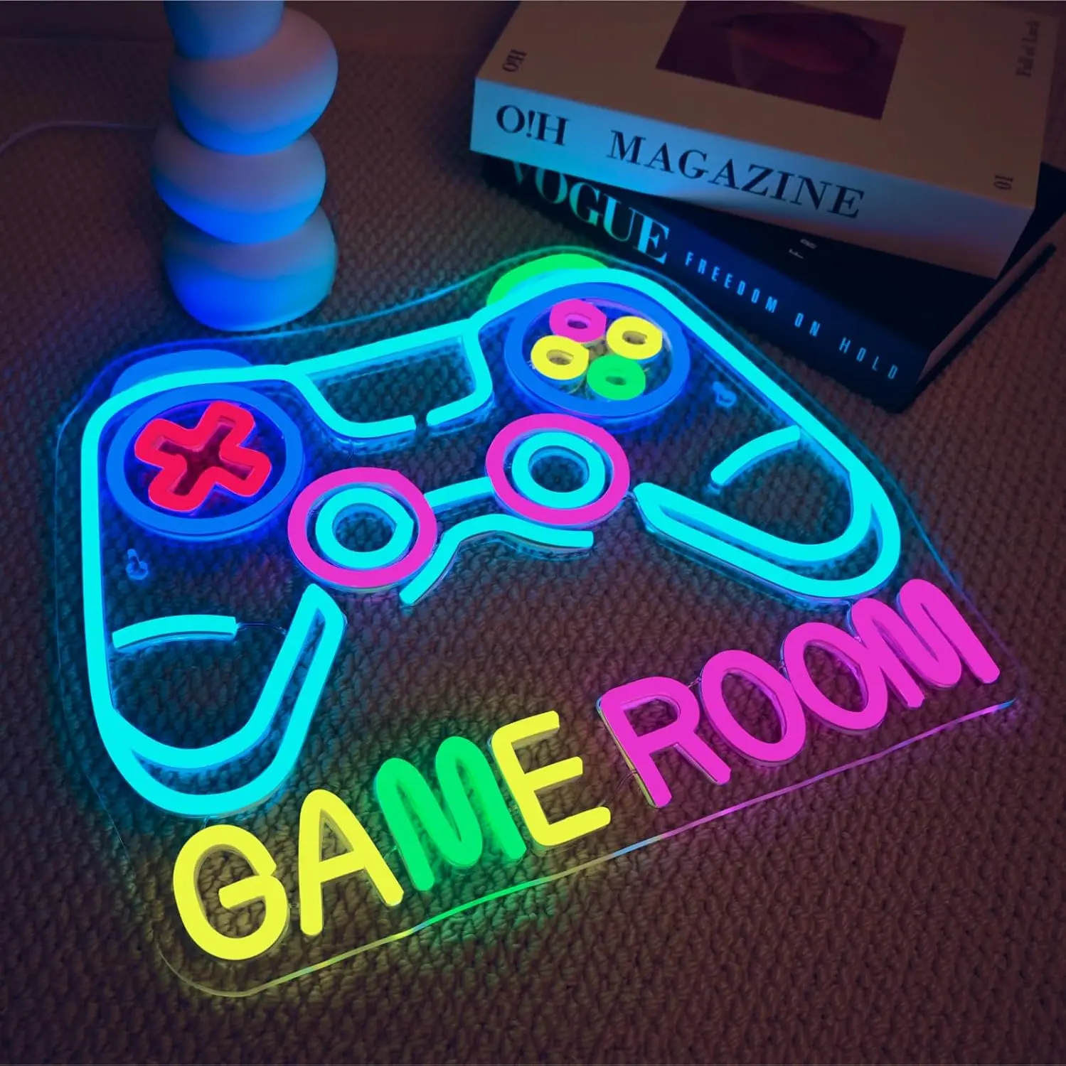 Game Room Neon Sign Custom USB Dimmable LED Neon Light for Man Cave Bar Club Decor Game Players Gamer Lover Personalized Gift