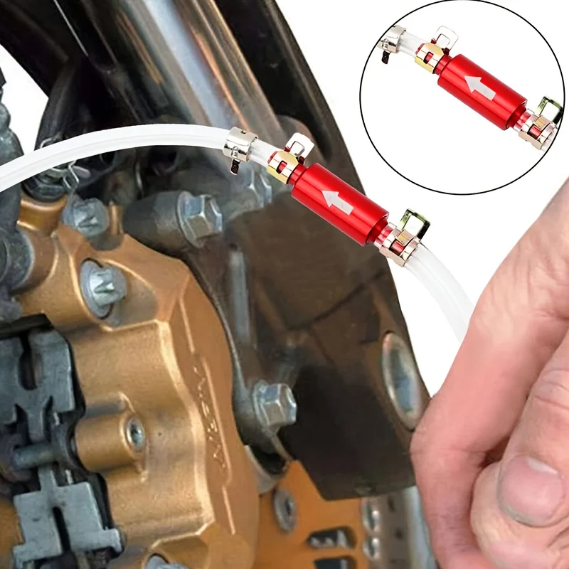 Universal Bleeding Tools Kit Motorcycles Cars One-Way Check Valve Tube For Brake Fluid And Clutch Bleeder Hoses