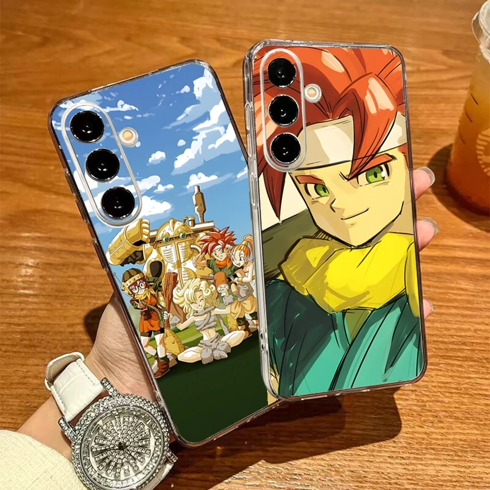 C-Chrono Trigger Phone Case For Samsung S26 S25 S24 Ultra S23 Fe S22 S20 S21 Plus Plus 5G Fe Transparent Cover