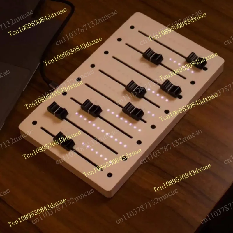 With VU Light EM-VU8 8-Track MIDI Fader Controller