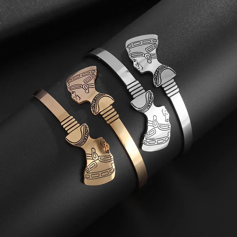 Classic retro men's personality niche open pharaoh bracelet punk street accessories gift